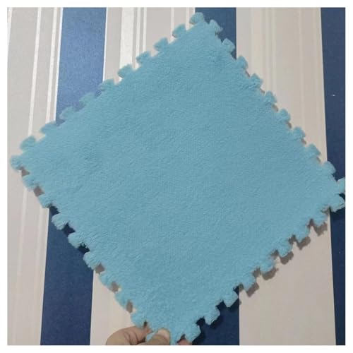 30 Stück Quadratische 12x12 Zoll Plüsch-Puzzle-Schaumstoff-Bodenteppiche, Ineinander Greifende Bodenmatten, Zuschneidbare Flauschige Bodenfliesen Für Das Schlafzimmer(0.6cm Thick) von NMVAWIPT