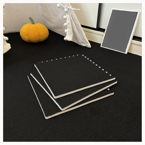 50 Stück Ineinander Greifende Schaumstoff-Teppichfliesen, 30 X 30 X 1 cm, Quadratische Schaumstoff-Bodenmattenfliesen for Zuhause, Wohnzimmer, Schlafzimmer(Black) von NMVAWIPT