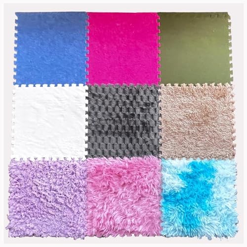 9-teiliges Puzzle-Sensory-Plättchen, 12 X 12 Zoll Große Strukturierte Aktivitäts-Spielmatten, Ineinander Greifende Sensory-Teppich-Teppiche Aus Plüsch 9-teiliges Puzzle-Sensory-Plättchen, 12 X 12 Zoll Große Strukturierte Aktivitäts-Spielmatten, Ineinander Greifende Sensory-Teppich-Teppiche Aus Plüsch von NMVAWIPT