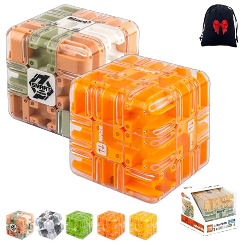 Großes Labyrinth 3D Puzzle Würfel - Spannendes Logikspiel Für Erwachsene & Kinder, Pädagogisches Konzentrationsspiel Geschenk Zur Stresslinderung (2B) von NNBWLMAEE