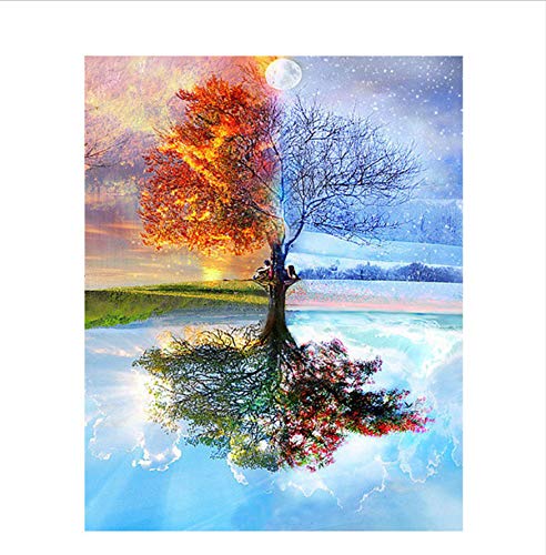 NNNGTAOCER 1000 Teile Holzpuzzle 3D Klassisches Puzzle Baumlandschaft Vier Jahreszeiten DIY Moderne Kunst Hauptdekor, 75x50cm NNNGTAOCER 1000 Teile Holzpuzzle 3D Klassisches Puzzle Baumlandschaft Vier Jahreszeiten DIY Moderne Kunst Hauptdekor, 75x50cm von NNNGTAOCER