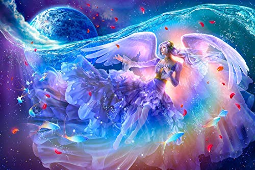 Puzzle 1000 Teile Landschaft Erwachsene Puzzle Holzpuzzle 3D Klassisches Puzzle Engel Und Fischkugelplanet DIY Moderne Kunst Hauptdekor,75X50Cm Puzzle 1000 Teile Landschaft Erwachsene Puzzle Holzpuzzle 3D Klassisches Puzzle Engel Und Fischkugelplanet DIY Moderne Kunst Hauptdekor,75X50Cm von NNNGTAOCER