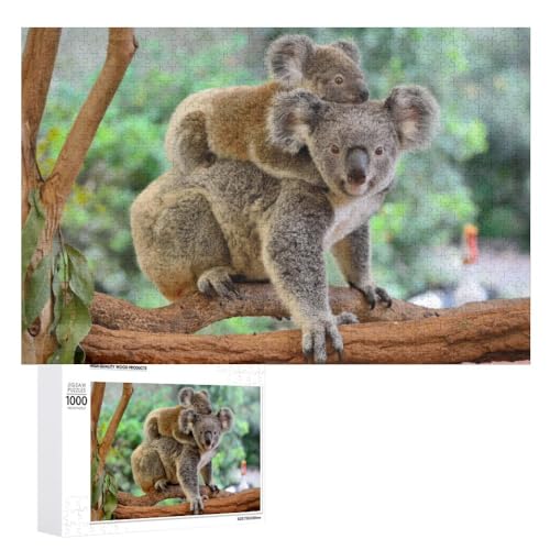 Für Erwachsene 1000-Teiliges Koala Puzzle Für Erwachsene Und Kinder Ab 10 Jahren, Puzzle Mit Tier-Motiv (Puzzle 10,300pcs (40x28cm)) von NNSECC