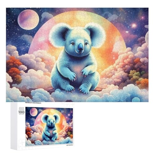 Für Erwachsene 1000-Teiliges Koala Puzzle Für Erwachsene Und Kinder Ab 10 Jahren, Puzzle Mit Tier-Motiv (Puzzle 6,1000pcs (75x50cm)) von NNSECC