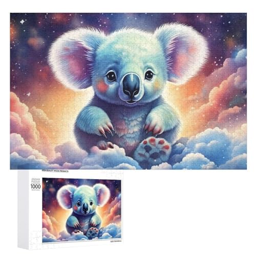 Für Erwachsene 1000-Teiliges Koala Puzzle Für Erwachsene Und Kinder Ab 10 Jahren, Puzzle Mit Tier-Motiv (Puzzle 7,300pcs (40x28cm)) von NNSECC