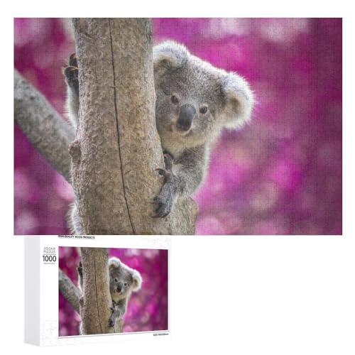Für Erwachsene 1000-Teiliges Koala Puzzle Für Erwachsene Und Kinder Ab 10 Jahren, Puzzle Mit Tier-Motiv (Puzzle 9,1000pcs (75x50cm)) von NNSECC