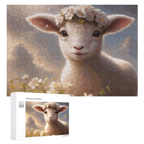 Schaf Puzzles Erwachsene Kreatives Puzzle Geburtstagsgeschenk Puzzle Für Jugendliche Und Erwachsene 1000-Teile-Puzzle Für Erwachsene (Puzzle 7,300pcs (40x28cm)) von NNSECC