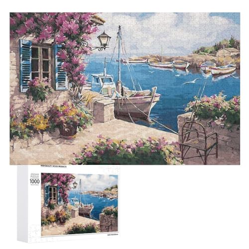 Strand-Shop Puzzles 1000 Teile Puzzle Strand Puzzle Für Erwachsene Kinder Kunst GemäLde RäTsel Fantasy Anspruchsvoll Schwierig Jigsaw Puzzle (Puzzle 8,300pcs (40x28cm)) von NNSECC