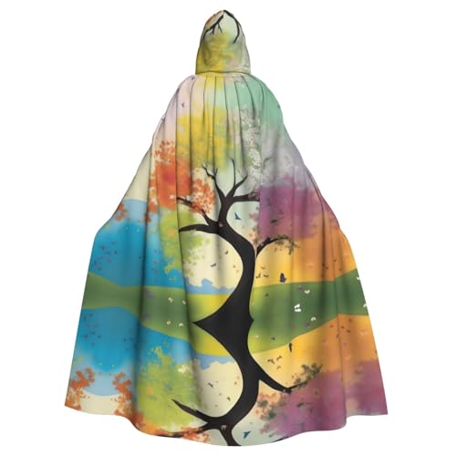 NNSOOD Four Seasons Spring Tree Prints Erwachsenen-Umhang mit Kapuze für Halloween-Kostümpartys und mehr NNSOOD Four Seasons Spring Tree Prints Erwachsenen-Umhang mit Kapuze für Halloween-Kostümpartys und mehr von NNSOOD