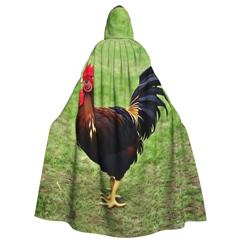 NNSOOD Kapuzenumhang mit Huhn-Motiv für Erwachsene, für Halloween-Kostümpartys und mehr von NNSOOD