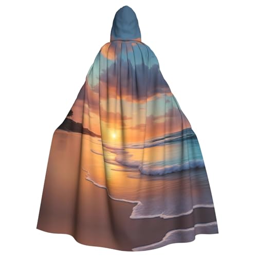 NNSOOD Kapuzenumhang mit Sonnenuntergang und Stranddruck, für Erwachsene, für Halloween-Kostümpartys und mehr NNSOOD Kapuzenumhang mit Sonnenuntergang und Stranddruck, für Erwachsene, für Halloween-Kostümpartys und mehr von NNSOOD