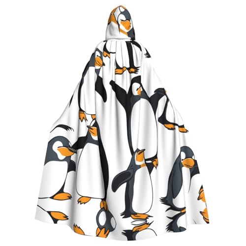 NNSOOD Pinguin-Umhang mit Kapuze für Erwachsene, für Halloween-Kostümpartys und mehr von NNSOOD