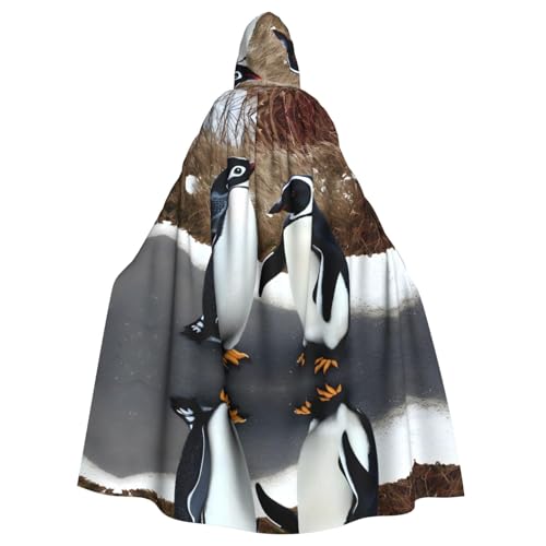 NNSOOD Pinguin-Umhang mit Kapuze für Erwachsene, für Halloween-Kostümpartys und mehr von NNSOOD