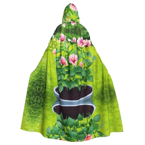 NNSOOD Umhang mit Kapuze für Erwachsene, Blumenmuster, für Halloween-Kostümpartys und mehr NNSOOD Umhang mit Kapuze für Erwachsene, Blumenmuster, für Halloween-Kostümpartys und mehr von NNSOOD