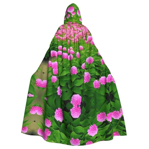 NNSOOD Umhang mit Kapuze für Erwachsene, Motiv: rosa Pflanzenblumen, für Halloween-Kostümpartys und mehr NNSOOD Umhang mit Kapuze für Erwachsene, Motiv: rosa Pflanzenblumen, für Halloween-Kostümpartys und mehr von NNSOOD