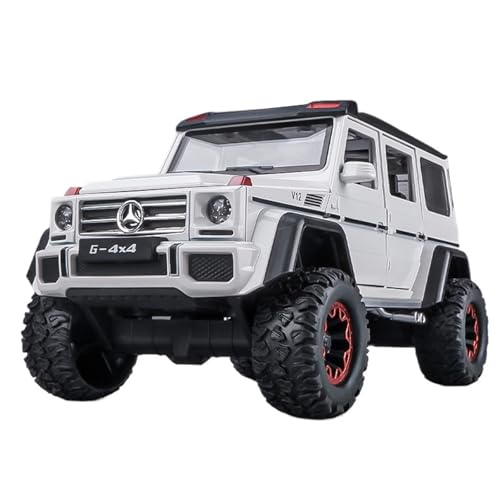 For 1/24 G500 Off-road Spielzeugauto Legierung Automodell Simulation Legierung Automodel Spielzeug Sammlung Ornamente(White) von NNYIMJ