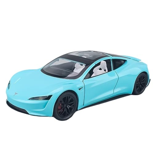 For 1/24 Roadster Space Sports Car Simulation Legierung Modell Desktop Ornamente(Blue) von NNYIMJ