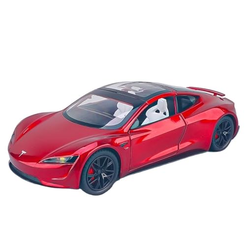 For 1/24 Roadster Space Sports Car Simulation Legierung Modell Desktop Ornamente(Rot) von NNYIMJ