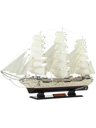 NNYIMJ Finnland Weißer Schwan Segelboot Modell Holz Segelboot Handwerk Schiff Mediterranes Segelboot Kreuzfahrtschiff Ornament Sammlerstück Ornament Heimdekoration von NNYIMJ