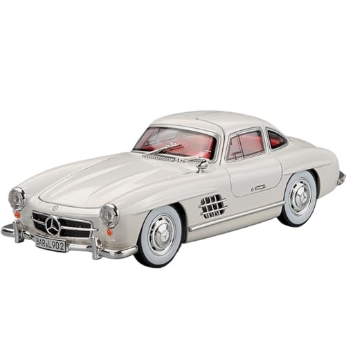 NNYIMJ For 1/24 300SL Nostalgische Legierung Auto Imitation echte Legierung Auto Modell Ornamente Spielzeug Legierung Auto Simulation Auto (weiß) von NNYIMJ