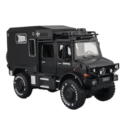 NNYIMJ Für 1/28 Unimog Simulation Legierung Modell Auto Dekoration Desktop (Schwarz) von NNYIMJ