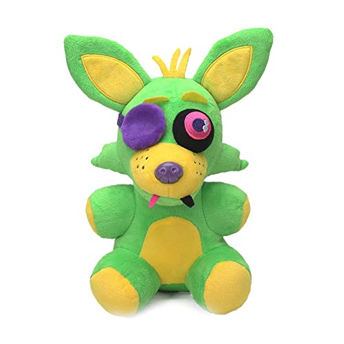 FNAF Plüschfigur, 17,8 cm Plüsch – Stofftiere Puppen Geschenke für FNAF Game Fans (Green Foxy) von NOAFUNZO