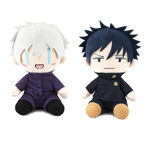 NOAFUNZO 2pcs Itadori Yuji Plüsch Fushiguro Megumi Weiche Figur 20cm Stofffigur Anime Kissen Dekokissen Home Sofa Dekoration (Typ 6) von NOAFUNZO
