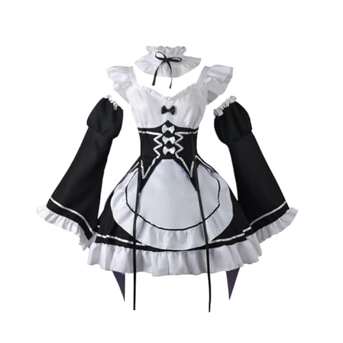 NOAFUNZO Anime Cosplay Kostüm Rem/Ram Maid Full Set Fashion Dress XXL von NOAFUNZO