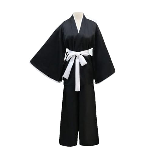 NOAFUNZO Anime Kurosaki Ichigo/Kuchiki Rukia Cosplay Kostüm Japanischer Samurai Kimono Outfits Halloween Karneval Anzug Cosplay Kostüm (Kuchiki Rukia, M) von NOAFUNZO