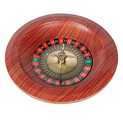 NOALED Holz-Roulette, 12-Zoll-Russisches Roulette-Set, Brettspiel, Lotterie, Plattenspieler, Desktop-Unterhaltungsprodukte, Plattenspieler, Freizeit-Tischspiele, perfekt von NOALED