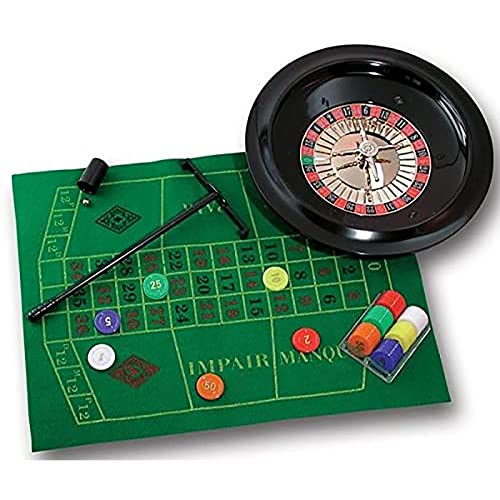 NOALED Roulette-Rad-Set Komplettset, Casino-Roulette-Spielset, 10-Zoll-Roulette-Set für Casino-Spiele, Freizeit-Tischspiele, perfekt für einen Spieleabend zu Hause von NOALED