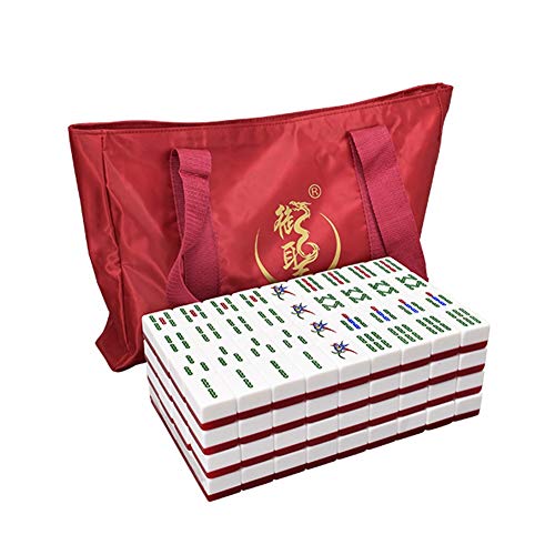 NOALED Set Traditional Games Club Set 144 Kacheln mit chinesischen Schriftzeichen, Spielset für Reisen, tragbare Größe und Set von NOALED
