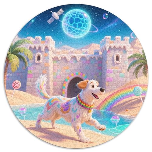 Affenpinscher 1000 Stück Jigsaw Puzzles Bildungsspiele Klassisch Haustierhund Runde Puzzles Schöne Dekoration Puzzle Für Erwachsene Und Kinder 1000pcs (67.5x67.5cm) von NOASDGYEI