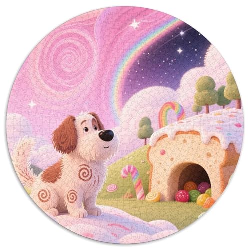 Affenpinscher 1000 Stück Jigsaw Puzzles Bildungsspiele Kreativ Haustierhund Rundes Jigsaw Farbe Herausforderung Für Reisegeschenke, Geschenk 1000pcs (67.5x67.5cm) von NOASDGYEI