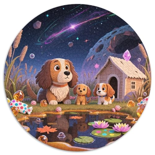 Affenpinscher 1000 Stück Jigsaw Puzzles Bildungsspiele Stressmittel Haustierhund Rundes Puzzle Einzigartige Herausforderung Spiel Für Reisegeschenke, Geschenk 1000pcs (67.5x67.5cm) von NOASDGYEI