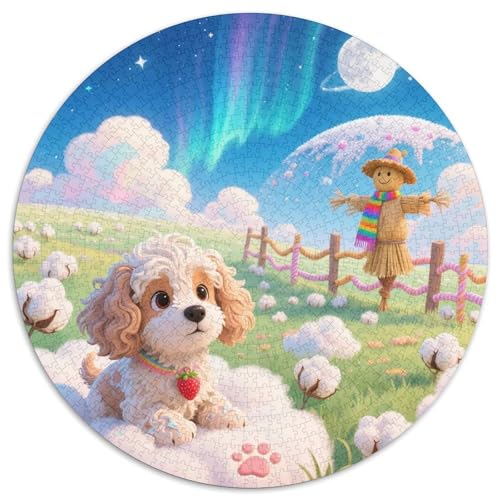 Belgischer Griffon 1000 Stück Jigsaw Puzzles Bildungsspiele Kreativ Haustierhund Rundes Puzzle Einzigartige Herausforderung Spiel Für Erwachsene Und Kinder 1000pcs (67.5x67.5cm) von NOASDGYEI