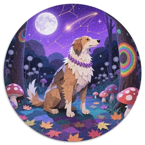 Belgischer Griffon 1000 Stück Jigsaw Puzzles Bildungsspiele Stressmittel Haustierhund Runde Puzzles Schöne Dekoration Puzzle Für Reisegeschenke, Geschenk 1000pcs (67.5x67.5cm) von NOASDGYEI