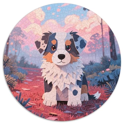 Belgischer Schäferhund 1000 Stück Jigsaw Puzzles Bildungsspiele Stressmittel Haustierhund Rundes Puzzle Farbe Herausforderung Für Erwachsene Und Kinder 1000pcs (67.5x67.5cm) von NOASDGYEI