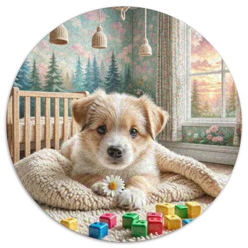 Der Cairn Terrier 1000 Stück Jigsaw Puzzles Bildungsspiele Stressmittel Haustierhund Rundes Puzzle Einzigartige Herausforderung Spiel Für Erwachsene Und Kinder 1000pcs (67.5x67.5cm) von NOASDGYEI