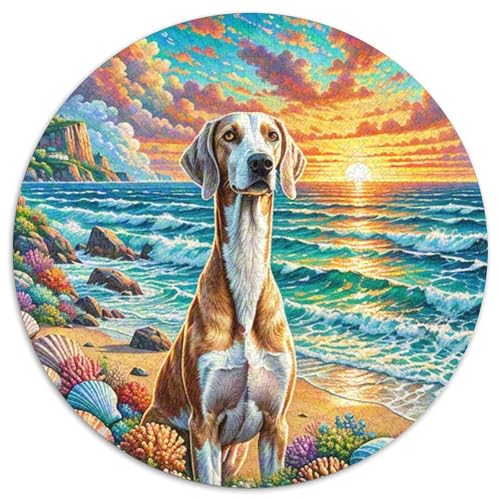 Italienischer Greyhound 1000 Stück Jigsaw Puzzles Bildungsspiele Kreativ Haustierhund Rundes Puzzle Einzigartige Herausforderung Spiel Für Reisegeschenke, Geschenk 1000pcs (67.5x67.5cm) von NOASDGYEI