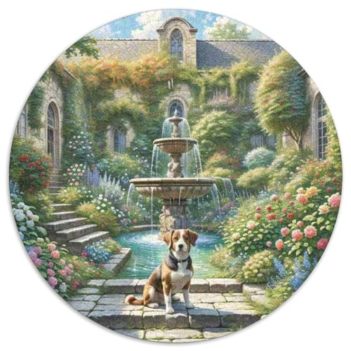 Norwich Terrier 1000 Stück Jigsaw Puzzles Bildungsspiele Stressmittel Haustierhund Rundes Jigsaw Einzigartige Herausforderung Spiel Für Reisegeschenke, Geschenk 1000pcs (67.5x67.5cm) von NOASDGYEI