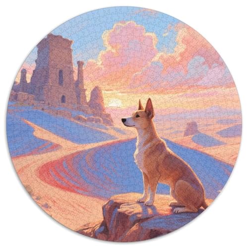 Peruanische Inka Orchidee 1000 Stück Jigsaw Puzzles Bildungsspiele Stressmittel Haustierhund Runde Puzzles Einzigartige Herausforderung Spiel Für Reisegeschenke, Geschenk 1000pcs (67.5x67.5cm) von NOASDGYEI
