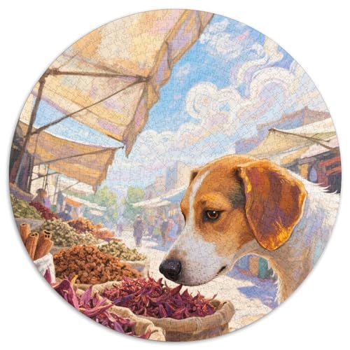Peruanische Inka Orchidee 1000 Stück Jigsaw Puzzles Bildungsspiele Stressmittel Haustierhund Runde Puzzles Farbe Herausforderung Für Reisegeschenke, Geschenk 1000pcs (67.5x67.5cm) von NOASDGYEI