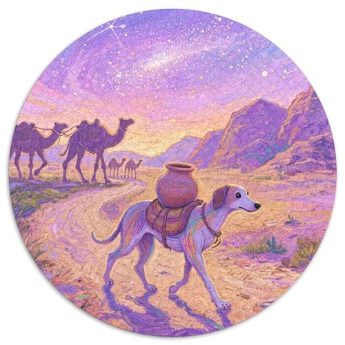 Peruanische Inka Orchidee 1000 Stück Jigsaw Puzzles Bildungsspiele Stressmittel Haustierhund Rundes Jigsaw Einzigartige Herausforderung Spiel Für Erwachsene Und Kinder 1000pcs (67.5x67.5cm) von NOASDGYEI