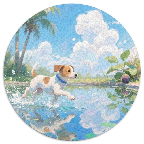 Peruanische Inka Orchidee 1000 Stück Jigsaw Puzzles Bildungsspiele Stressmittel Haustierhund Rundes Jigsaw Einzigartige Herausforderung Spiel Für Reisegeschenke, Geschenk 1000pcs (67.5x67.5cm) von NOASDGYEI