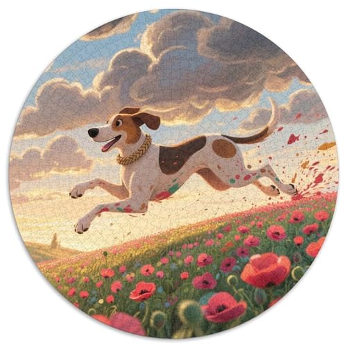 Spanischer Mastiff 1000 Stück Jigsaw Puzzles Bildungsspiele Kreativ Haustierhund Rundes Puzzle Schöne Dekoration Puzzle Für Reisegeschenke, Geschenk 1000pcs (67.5x67.5cm) von NOASDGYEI