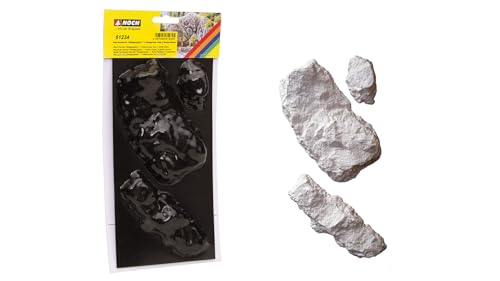 NOCH® Fels-Gussform „Mittagsspitze“, mit Gesteinsform für Modellbau und DIY Bastelprojekte, ideal für Spurweite H0, TT, N, Z von NOCH