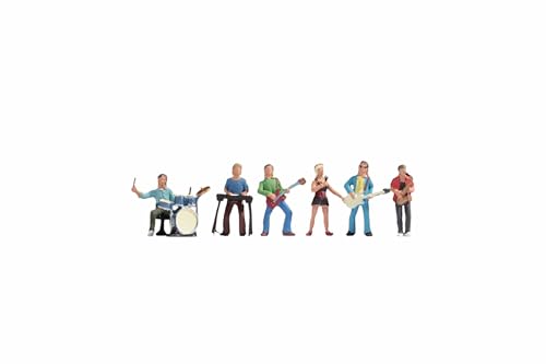 NOCH® Figuren-Set Band, Modellbau Figuren H0, 1:87, ideal als Zubehör für Dioramen und Miniaturwelten von NOCH