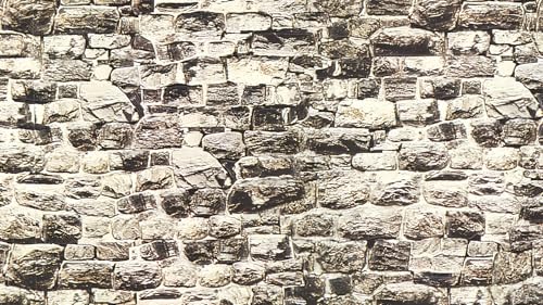 NOCH® Mauerplatte „Granit“, mit fotorealistischen Mauermotiven, 64 x 15 cm für Spurweiten H0 und TT perfekt auch für Architekturmodellbau von NOCH