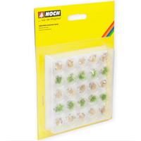 NOCH 06920 G 1 0 H0 TT N Z PROFI-Grasbüschel “steinig” grün beige mit Steinen weiß beige 25 Stück, 6 mm von NOCH